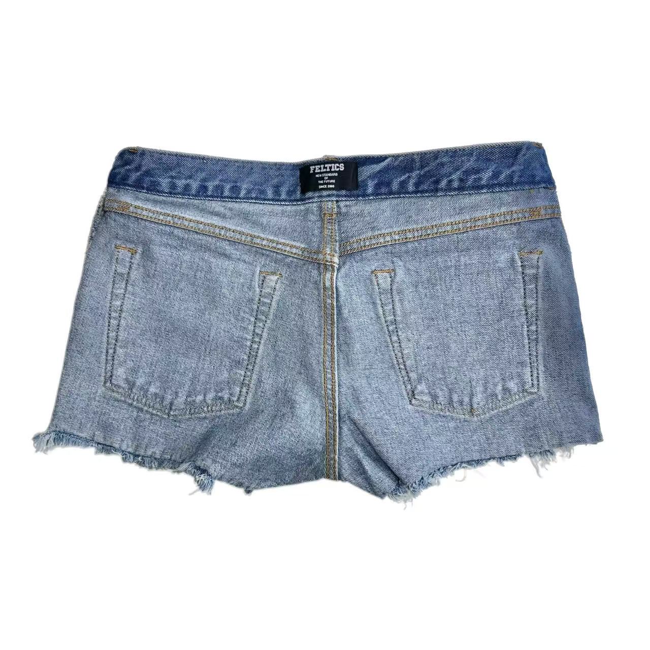 Classic Low-Rise Denim Shorts - Premium Washing & Distressing Process - YKK Zipper & Authentic Mall Hangtag - Y2K Women’s Trendy Streetwear
