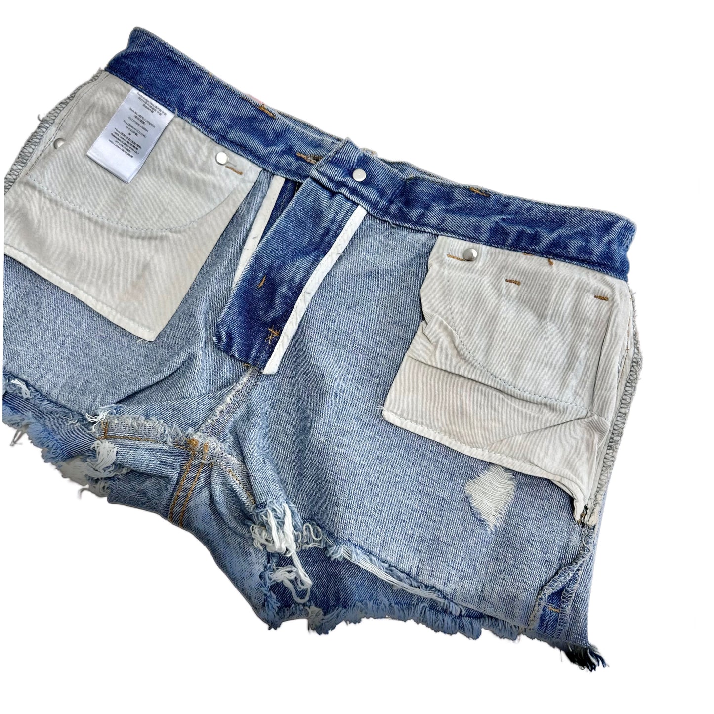 Classic Low-Rise Denim Shorts - Premium Washing & Distressing Process - YKK Zipper & Authentic Mall Hangtag - Y2K Women’s Trendy Streetwear