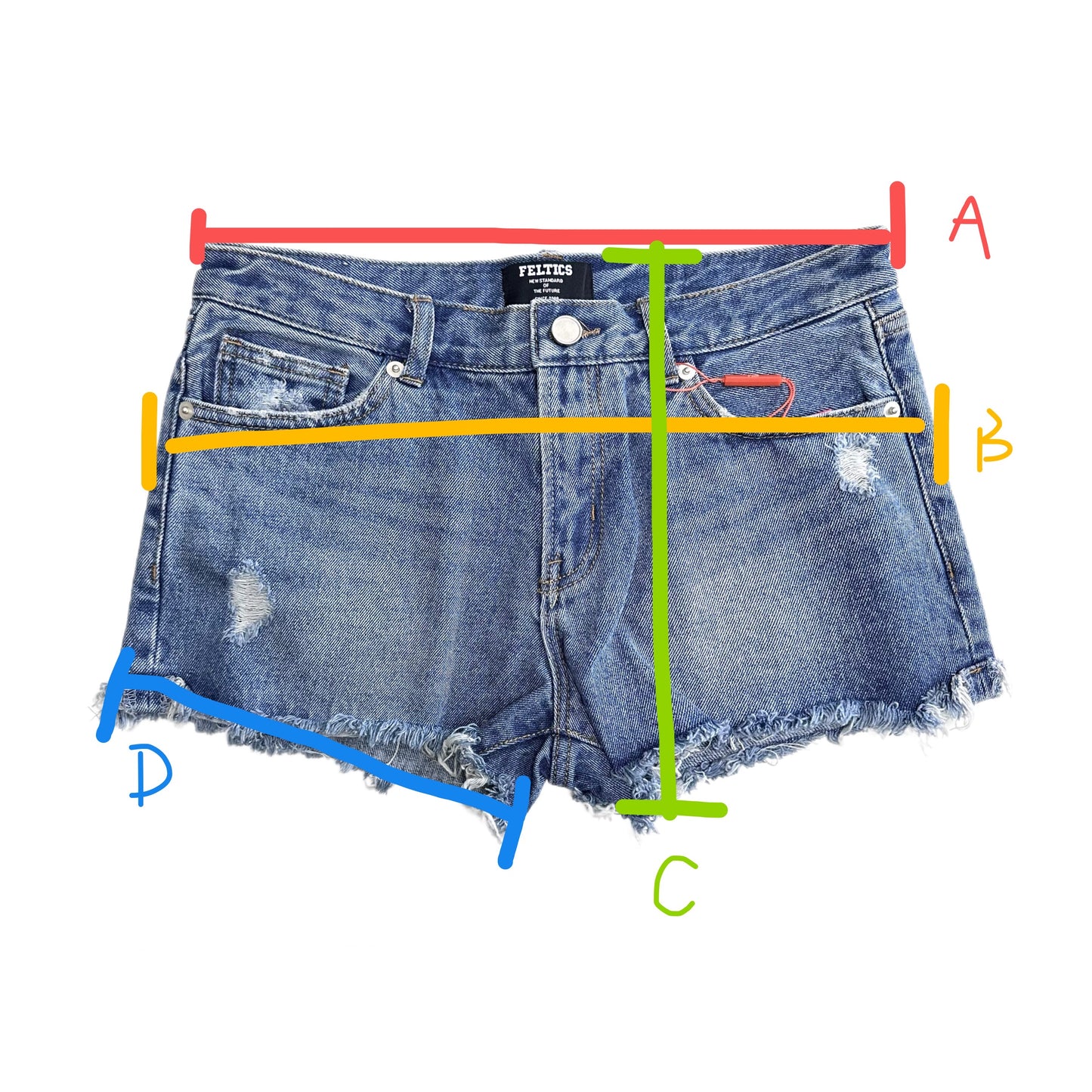 Classic Low-Rise Denim Shorts - Premium Washing & Distressing Process - YKK Zipper & Authentic Mall Hangtag - Y2K Women’s Trendy Streetwear